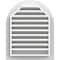 Ekena Millwork Round Top Gable Vent Functional, PVC Gable Vent w/ 1" x 4" Flat Trim Frame, 18"W x 32"H GVPRT18X3201FUN - alternate 5